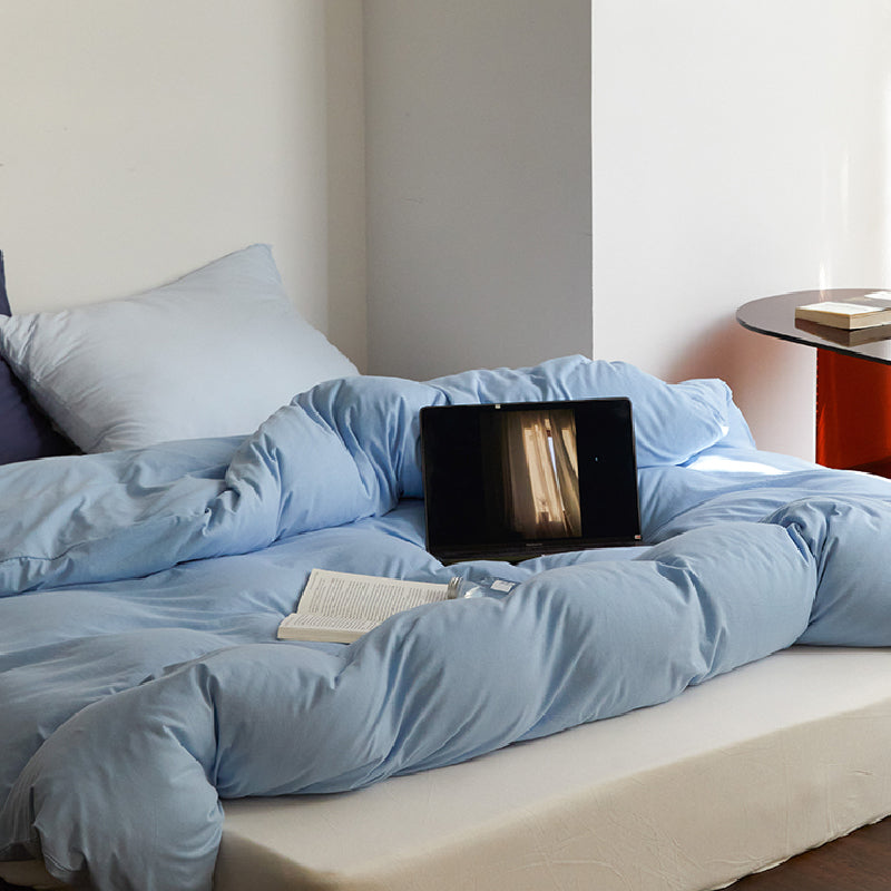 3design blue simple bedlinen set