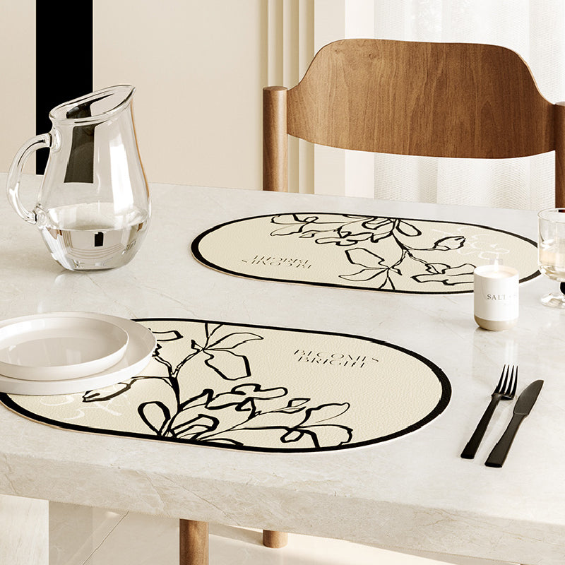 becomes bright nile flower place mat