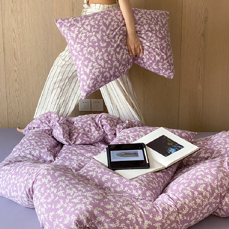 2design natural floral flower bedlinen set