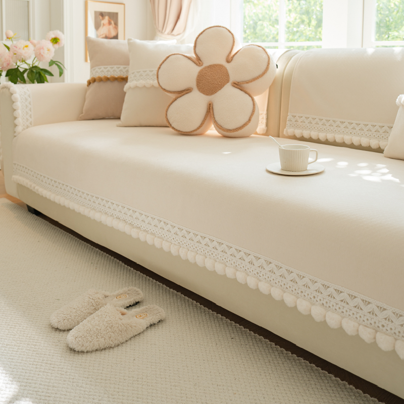 5design lace natural girly cushion cover