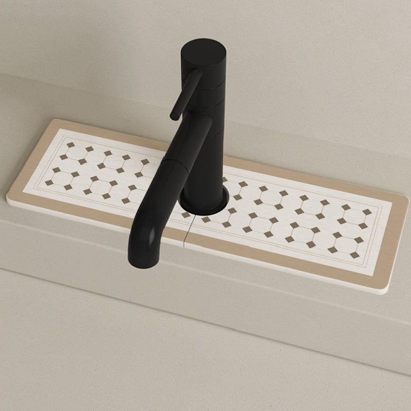 modern dot faucet mat