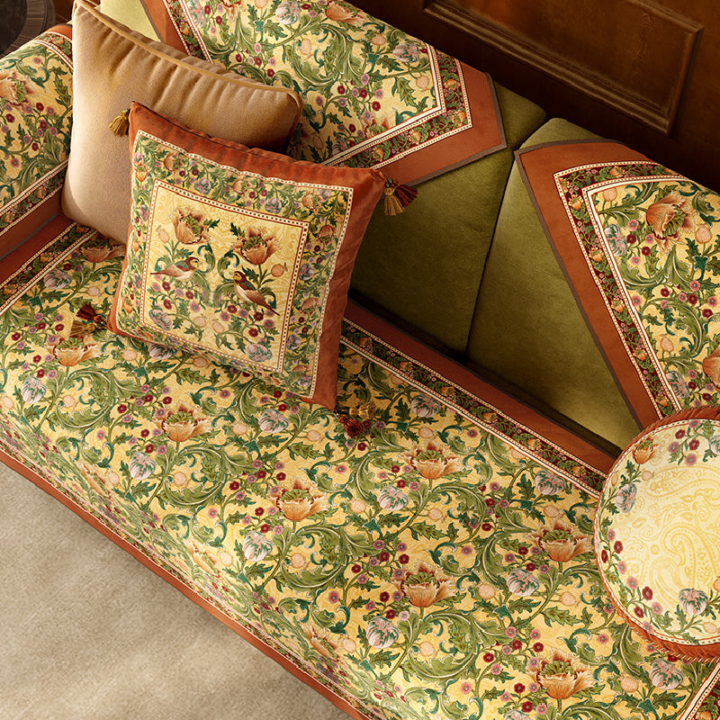 American retro elegant sofa cover