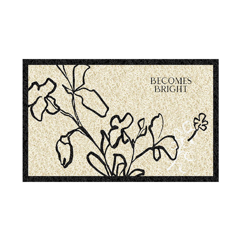becomes bright nile flower door mat