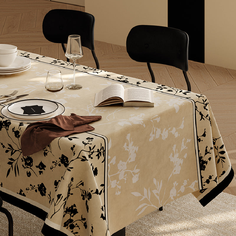 black moon light table cloth