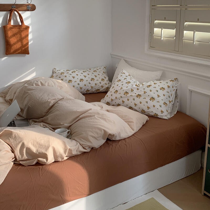 7design natural floral bedlinen set