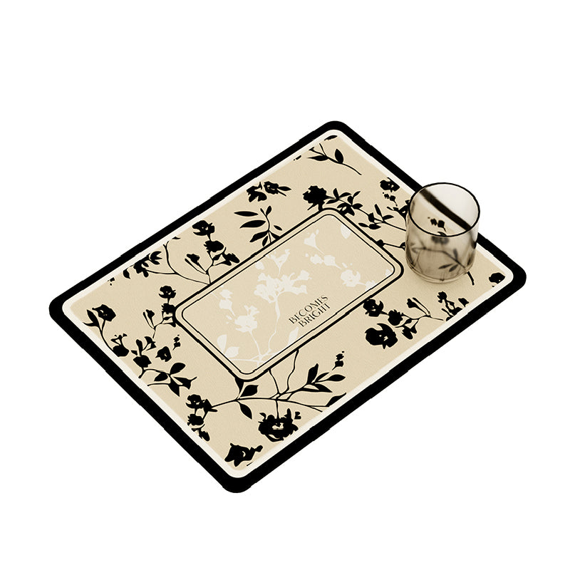 black moon light sink mat