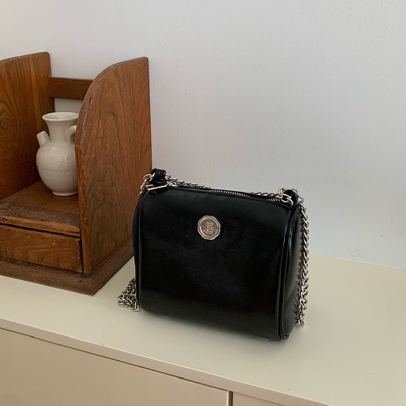 elegant compact shoulder bag