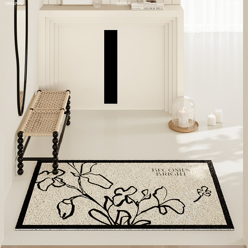 becomes bright nile flower door mat