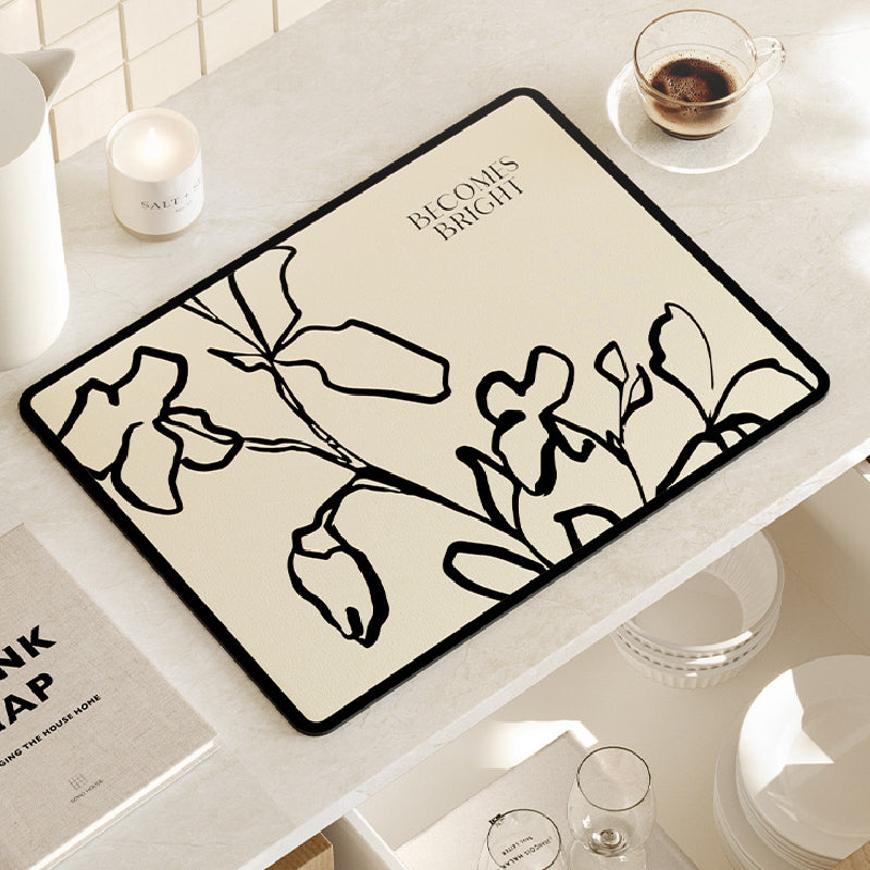 becomes bright nile flower sink mat