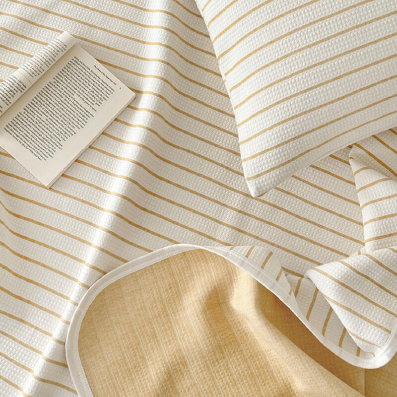 3color casual stripe summer quilt