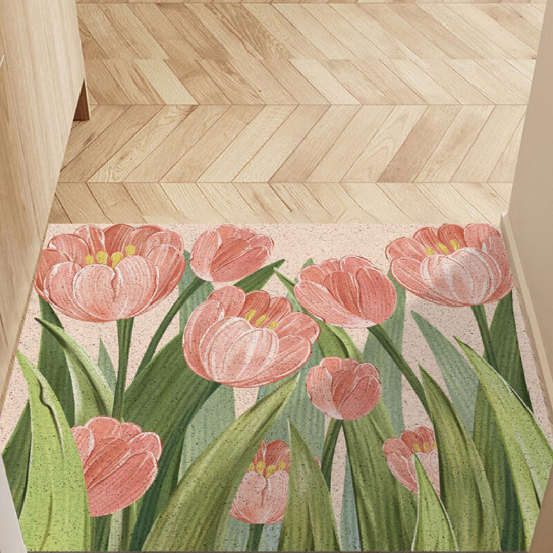 elegant tulip door mat