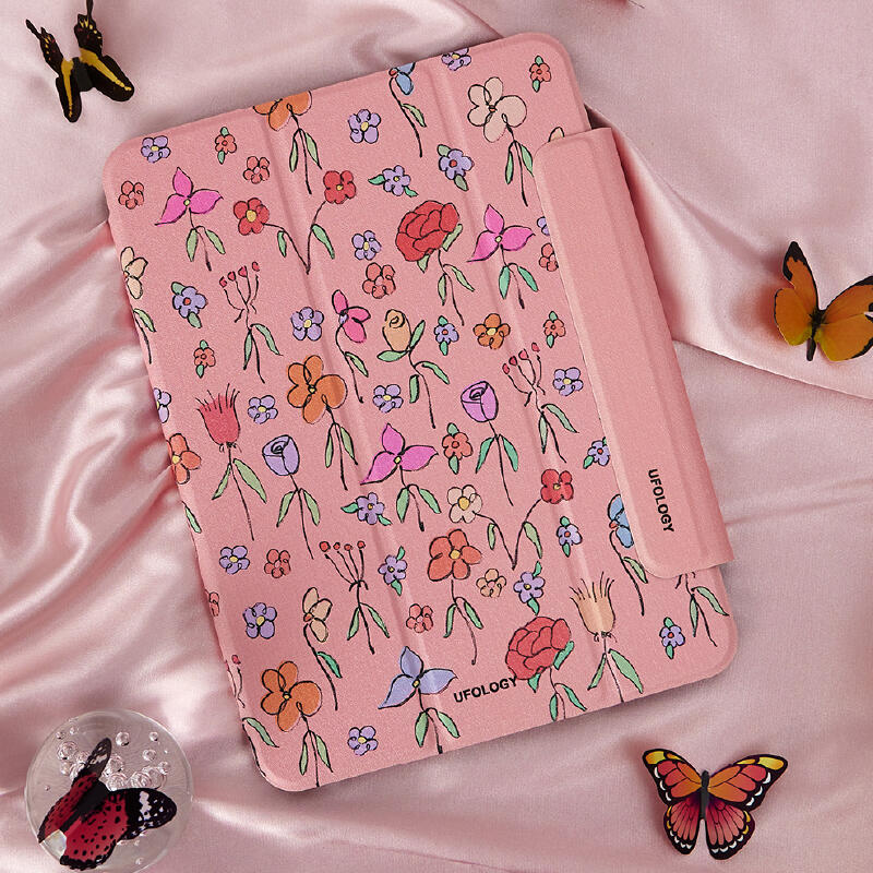 pink poo butterfly iPad case