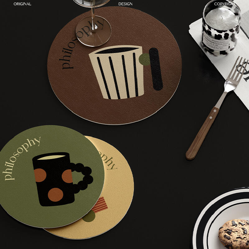 4design retro illustration coaster
