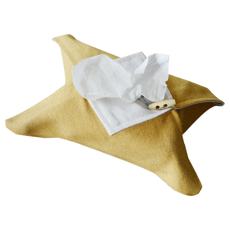 6color simple linen tissue case