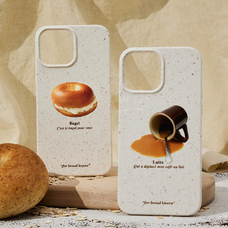 bagel latte natural iPhone case