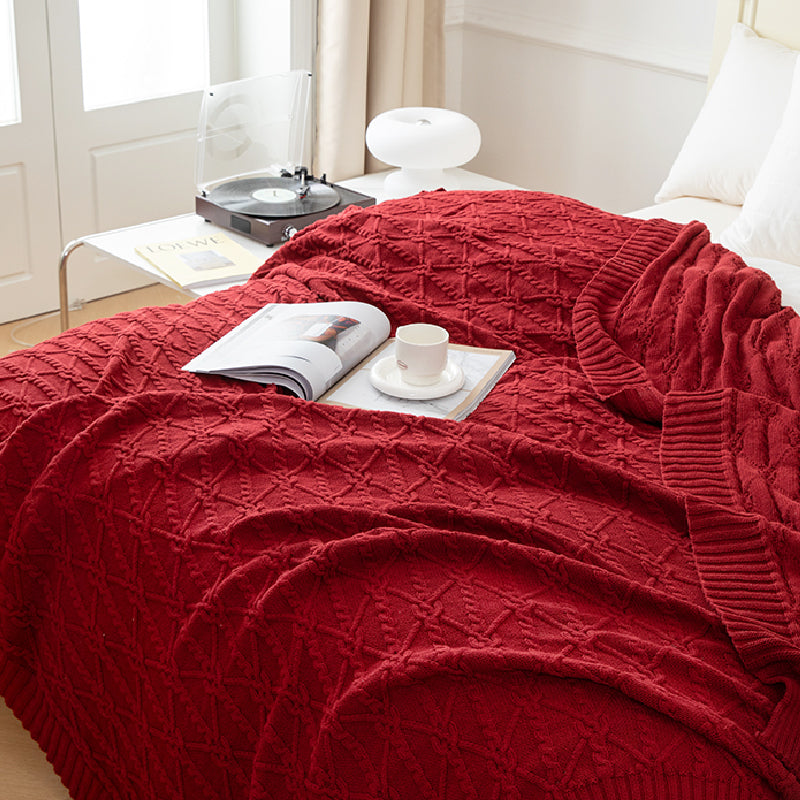3color sweater design blanket