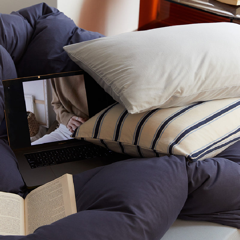 3design blue simple bedlinen set