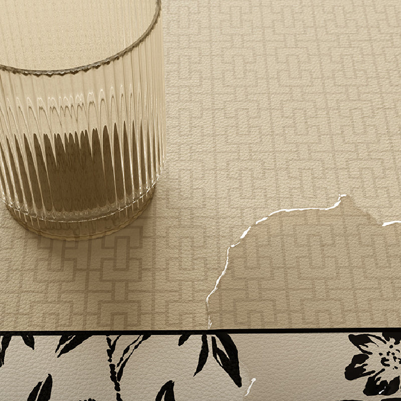 monotone floral shelf mat