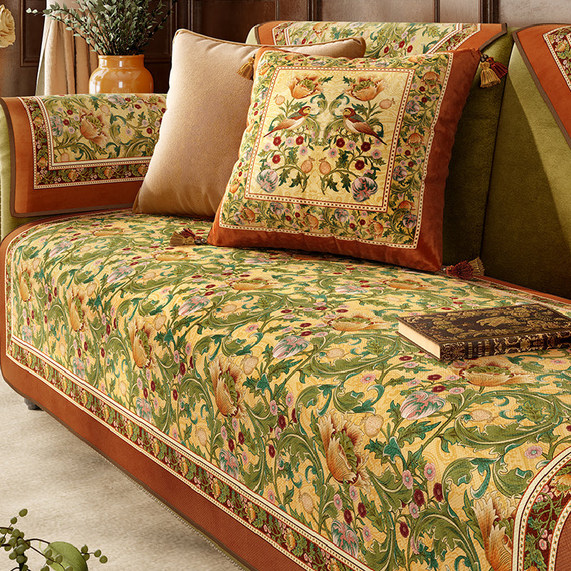 American retro elegant sofa cover