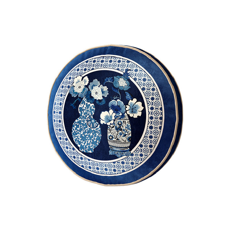 2design blue flower elegance cushion