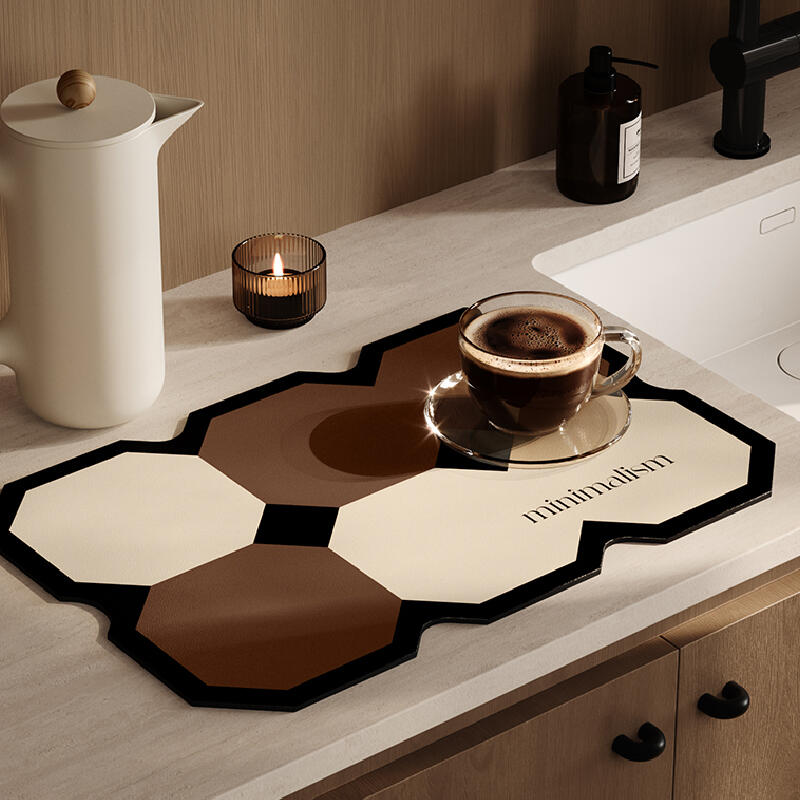 square minimalism brick sink mat