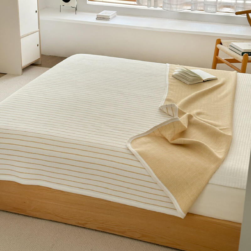 3color casual stripe summer quilt