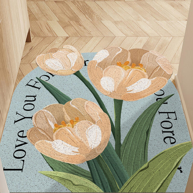 elegant tulip door mat