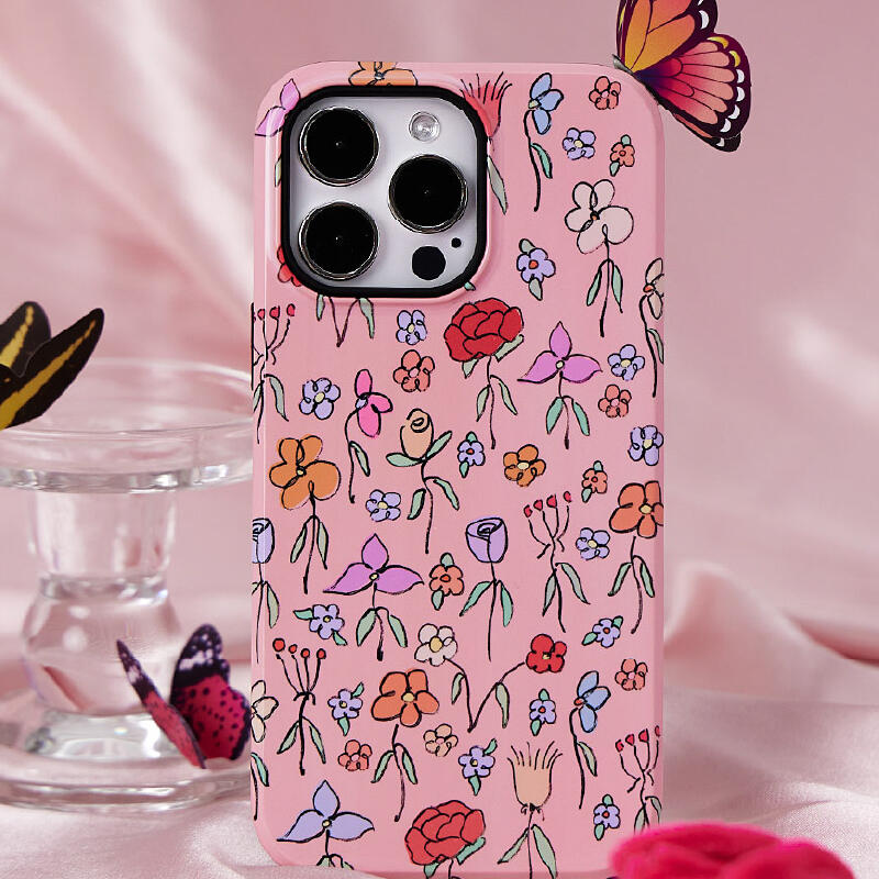 pink poo butterfly iPhone case