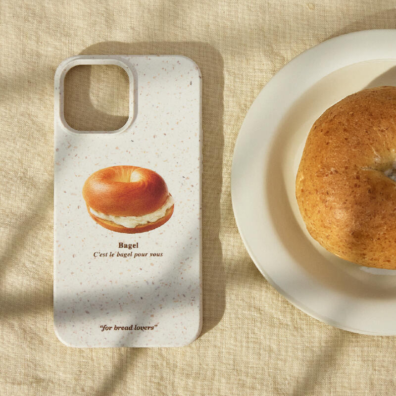 bagel latte natural iPhone case