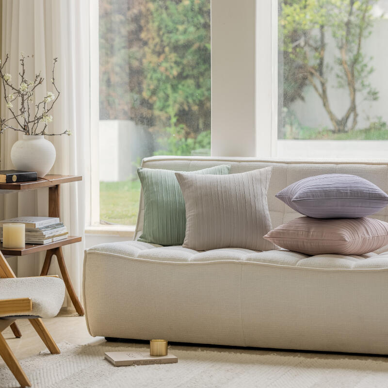 4color fresh ice color stripe cushion