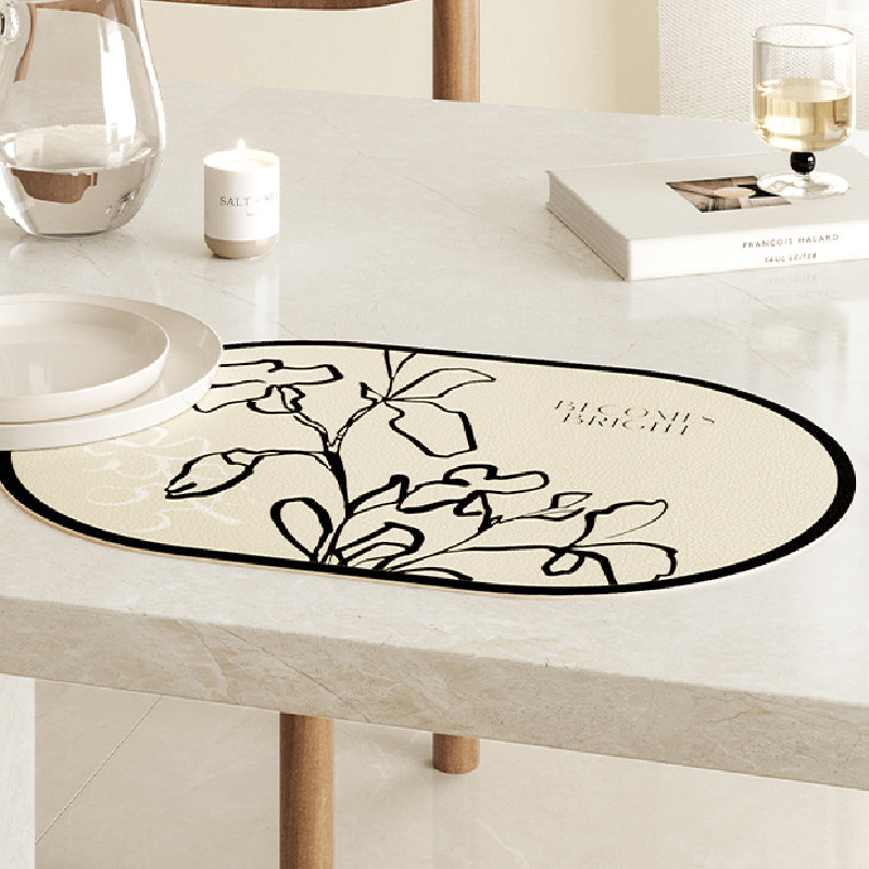 becomes bright nile flower place mat