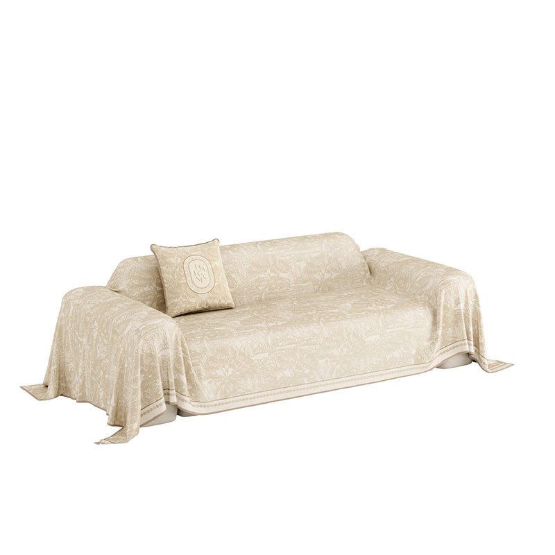 BEIGE ELEGANCE LOGO MULTI SOFA COVER