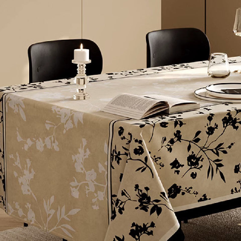 black moon light table cloth
