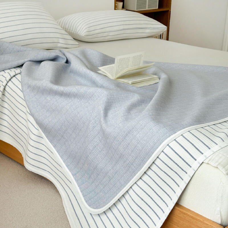 3color casual stripe summer quilt