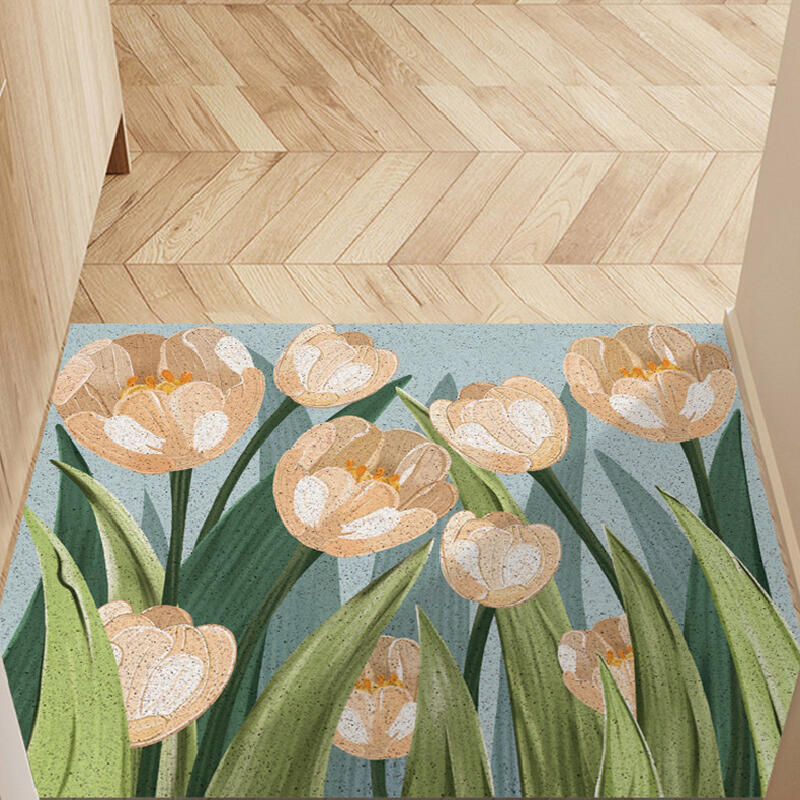 elegant tulip door mat
