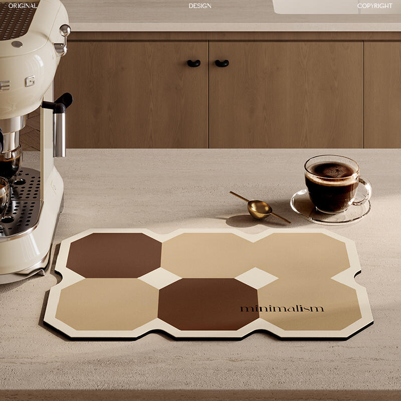 square minimalism brick sink mat