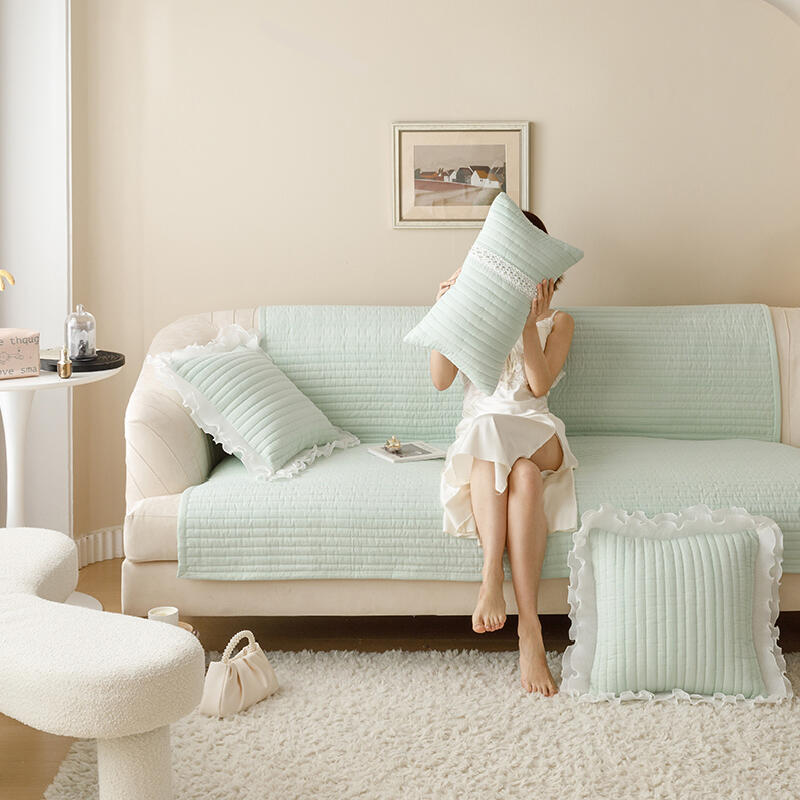 5color summer light frill cushion