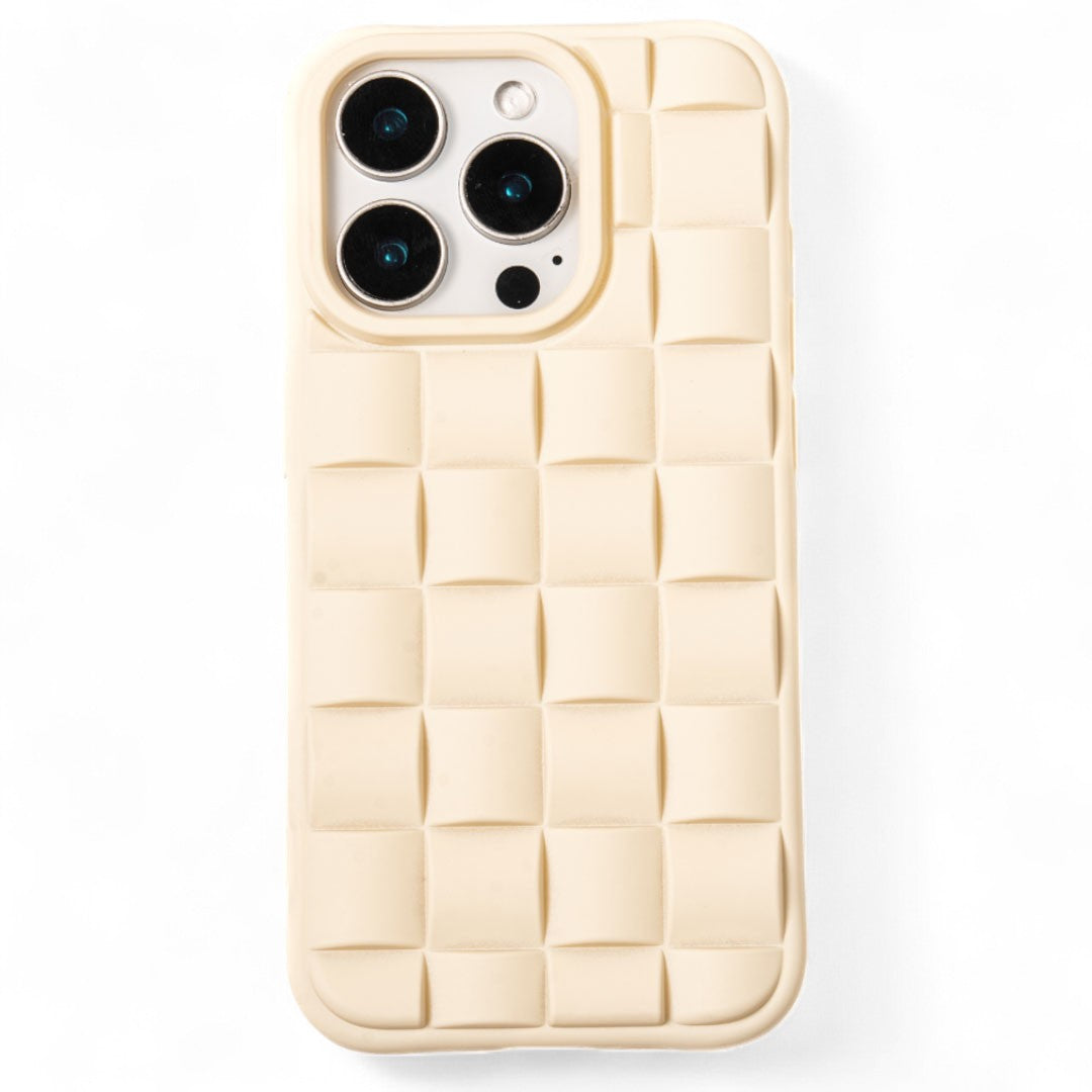 Waffle Grid Soft iPhone Case
