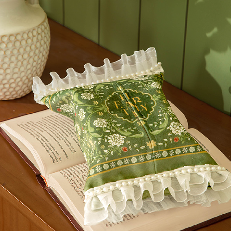 frill floral green tissue case
