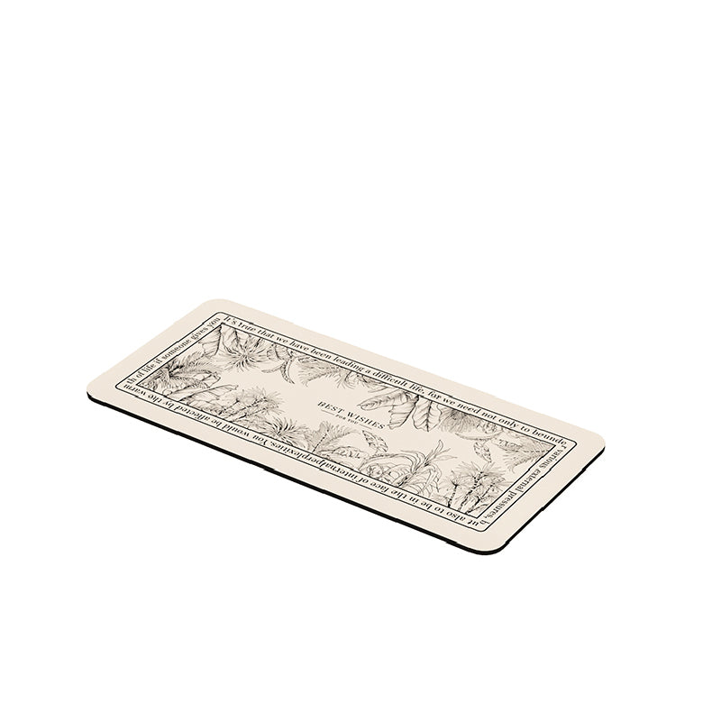 monotone floral girly bathroom coaster