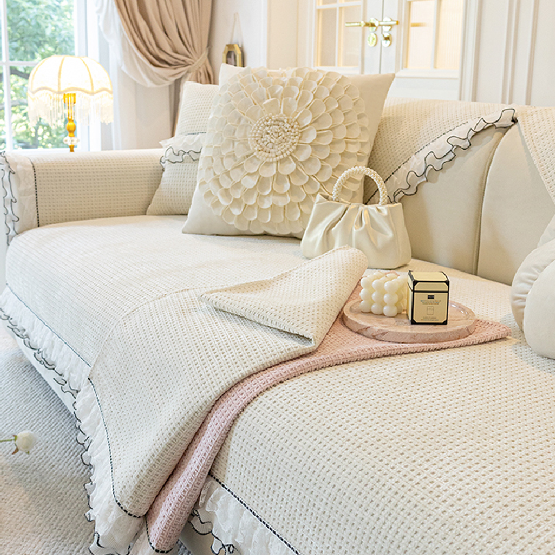 4design frill black line feminine sofacover