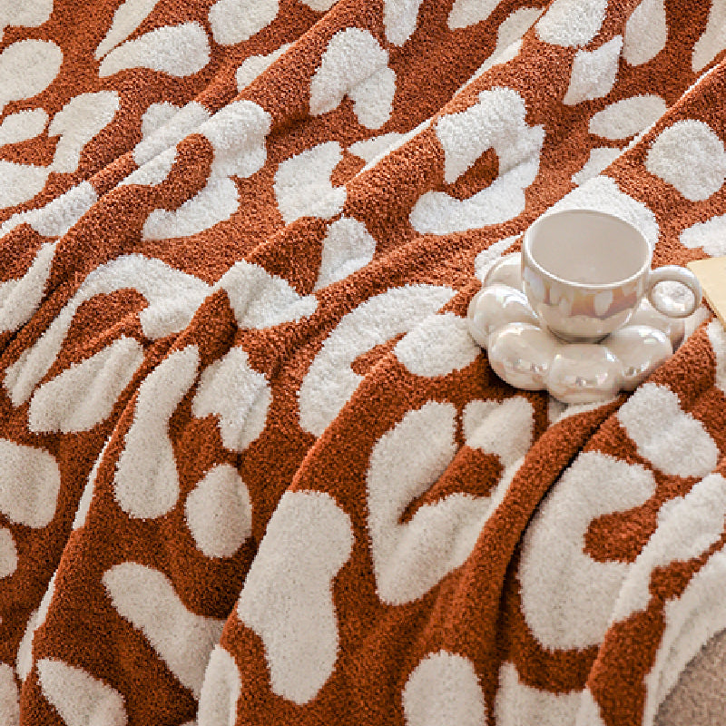 3color dalmatian pattern blanket