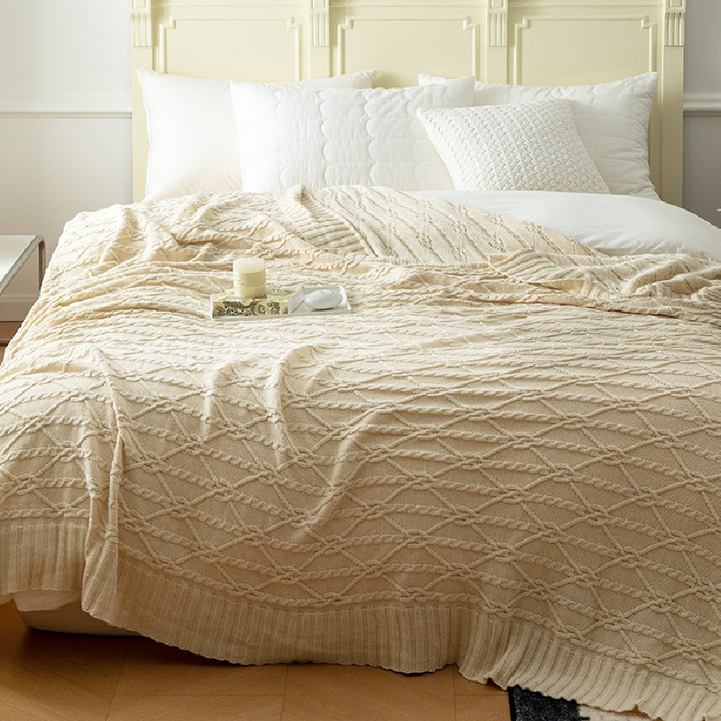 3color sweater design blanket