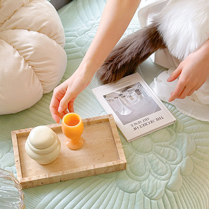 7color pastel quilting flower cushion