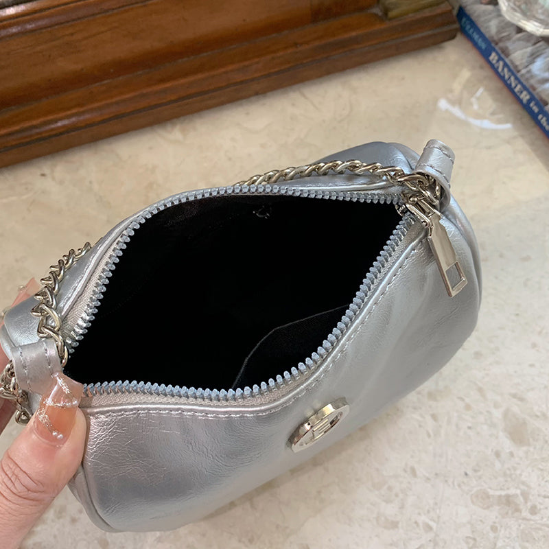 elegant compact shoulder bag