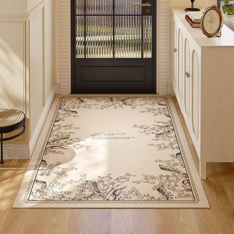 girly monochrome door mat