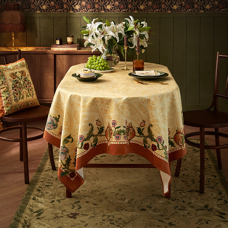 American retro elegant table cloth