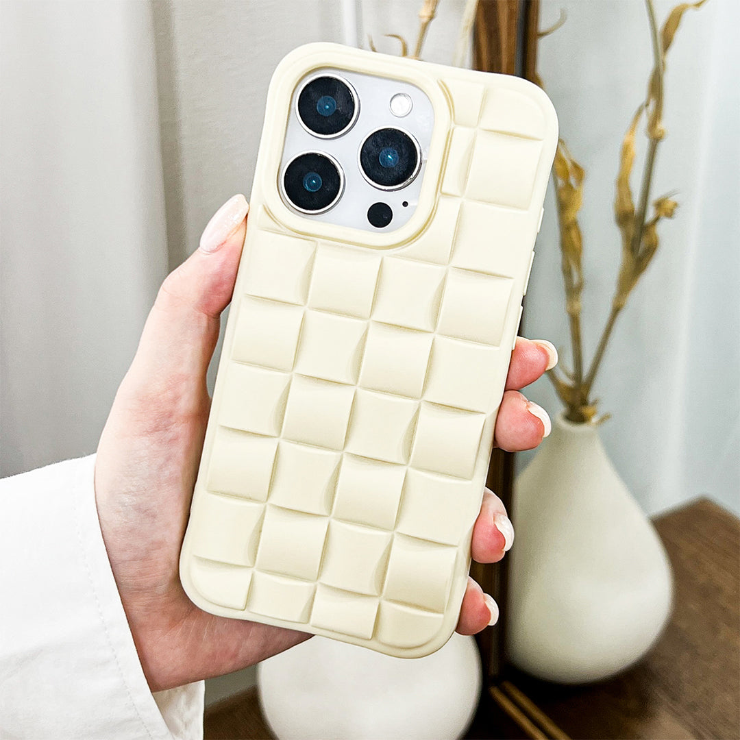 Waffle Grid Soft iPhone Case