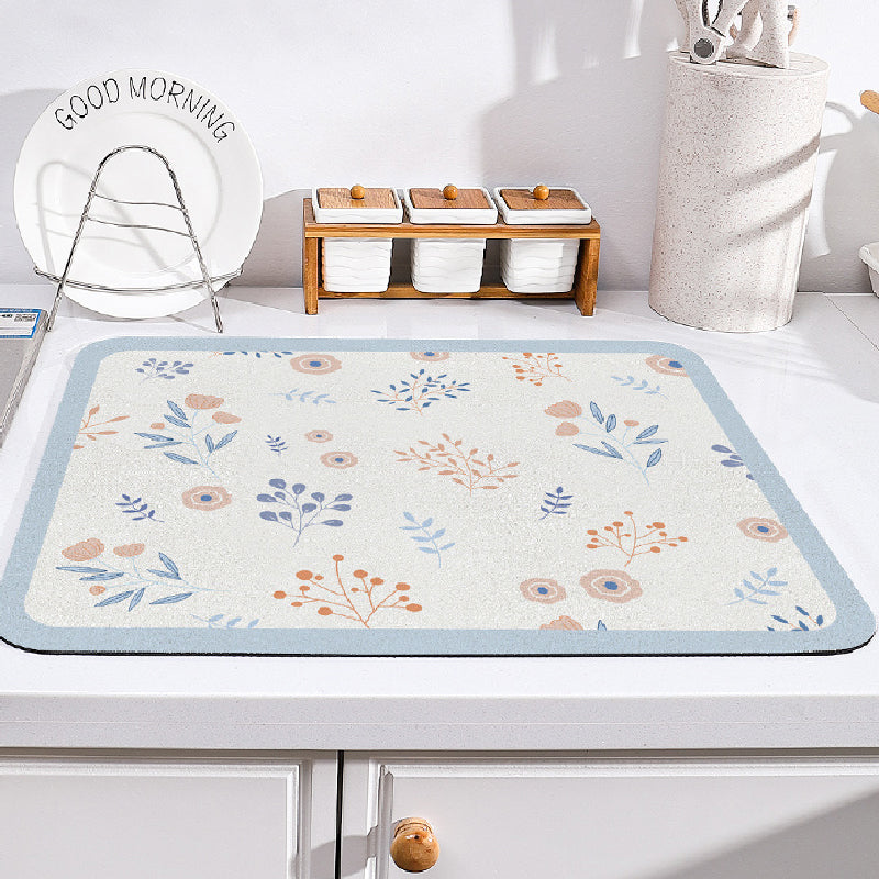 8design girly flower sink mat