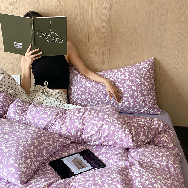 2design natural floral flower bedlinen set